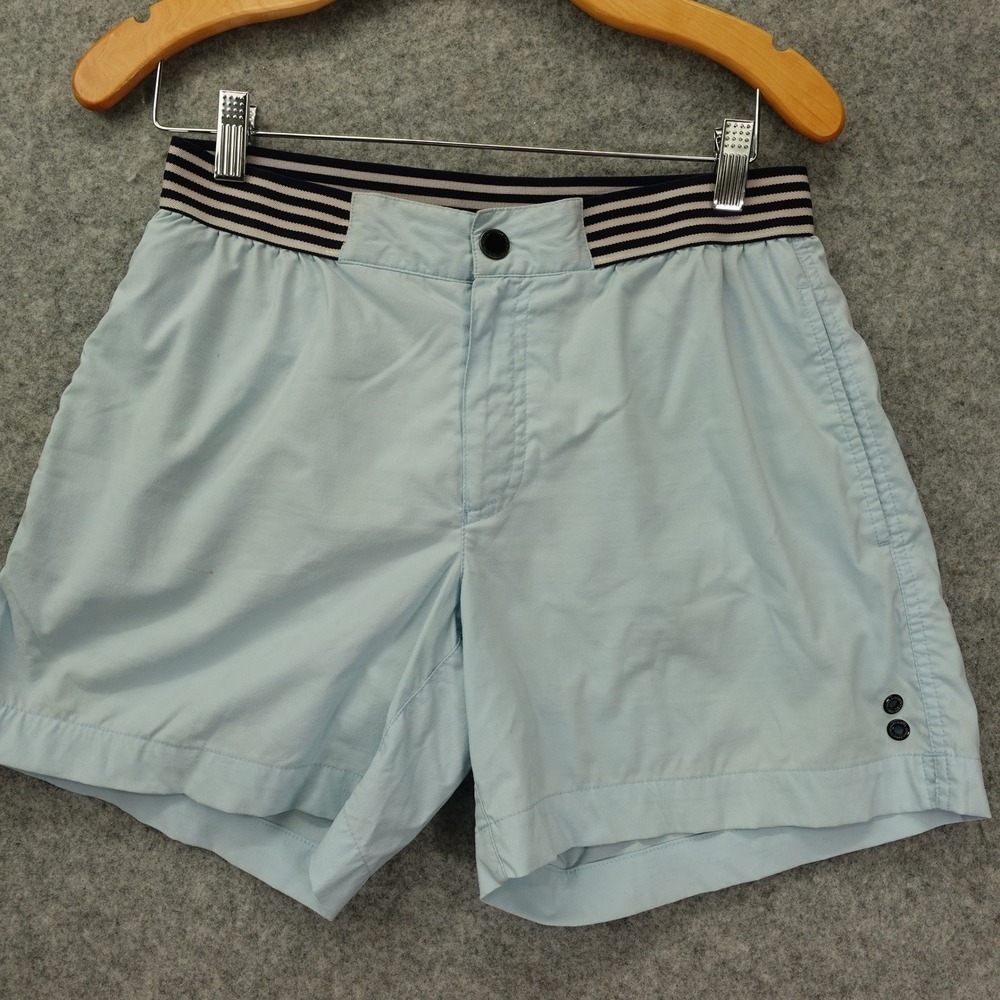 Ron Dorff Swim Shorts Mens M Light Blue Beach Trunks French Summer Luxury 29x5